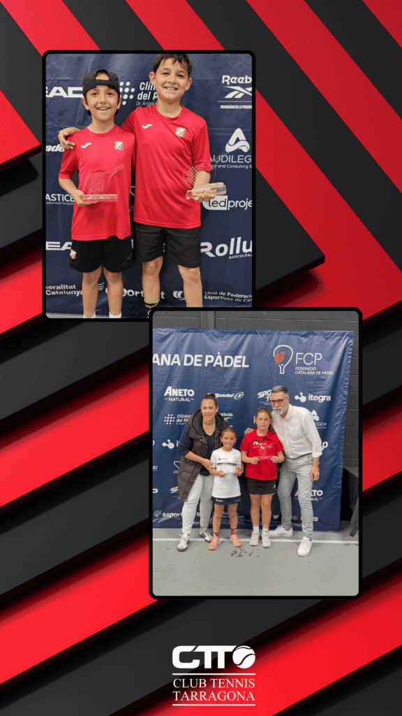 ¡Tres campeones del CTT en el Super Gran Slam de Menores! 6 CAP DE SETMANA 18 20